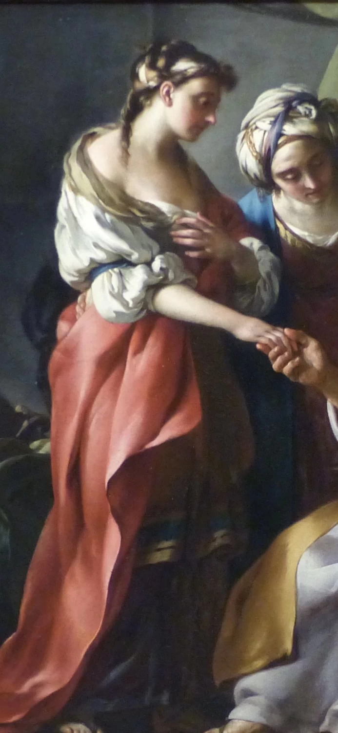 Agar ad Abramo con Sara - Museo Fabre, Montpellier, dettaglio